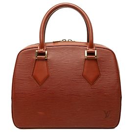 Brown Louis Vuitton Epi Sablons Handbag Brown