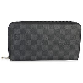 Louis Vuitton Damier Graphite Canvas Zippy Organzier Wallet Black