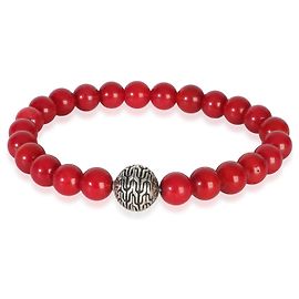 Autre Marque Bracelet John Hardy en argent sterling et perles de corail Autre