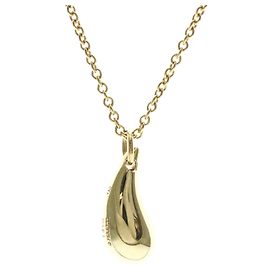 Autre Marque Colar Tiffany Teardrop em ouro amarelo 18K Dourado
