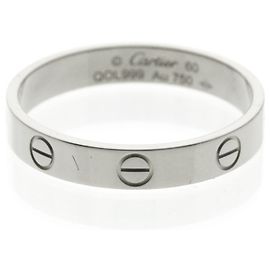 Anello Cartier Mini Love in oro bianco 18K Argento