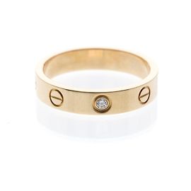 Bague Cartier Mini Love avec 1 Diamant Doré