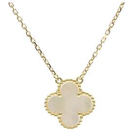 Collier Van Cleef & Arpels Vintage Alhambra Doré