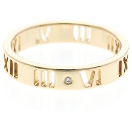 Autre Marque Tiffany Atlas Pierced Ring in Roségold Golden