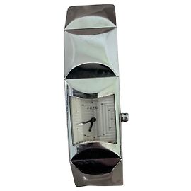 FRED Paris Rectangular Silver-Tone Metal Watch Silvery