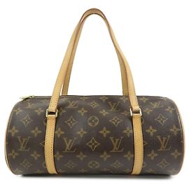 Louis Vuitton Monogram Papillon 30 Handtasche Brown M51385 Braun