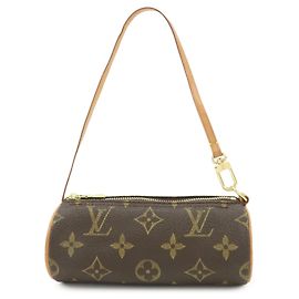 Mini bolso Monogram Louis Vuitton para bolso Papillon Brown Castaño