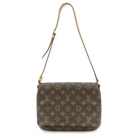 Louis Vuitton Monogram Musette Tango Short Shoulder Bag Brown M51257 Marron