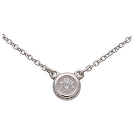 Collana Tiffany & Co By The Yard 1P Diamante SV925 Argento Argento