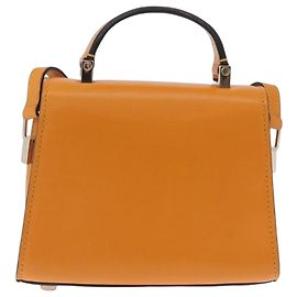 Valextra Micro Igide Bolso de Mano Piel 2way Orange Silver Auth 208395V - Jerrillo Otro