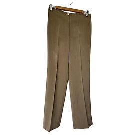 Autre Marque Pantalones marrones en mezcla de seda Castaño