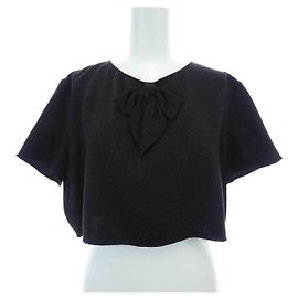 Haut en soie Chanel Noir