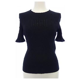 Top in maglia Chanel Nero
