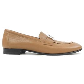 Hermès Chaussures en cuir Hermes Paris H Buckle Marron