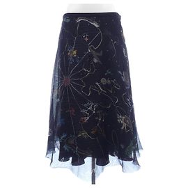 Christian Dior Silk Skirt Black