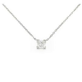 Autre Marque Collana in platino e diamanti Argento
