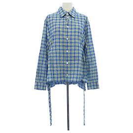 Autre Marque Camisa de algodón Yohji Yamamoto Azul Otro
