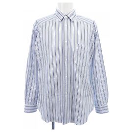 Comme des Garcons SHIRT Camisa de algodón Castaño Blanco Azul