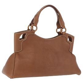Sac à main Cartier Cuir Marron Or Autre