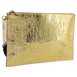 FENDI Pochette en cuir doré 8N0178 Autre