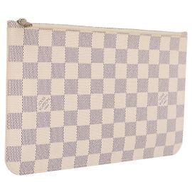 LOUIS VUITTON Damier Azur Neverfull MM Pouch LV Otro