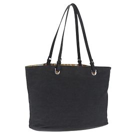 Salvatore Ferragamo Sac Tote Gancini Canvas Black Silver Autre