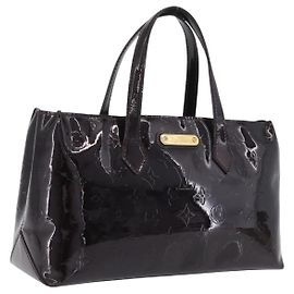 LOUIS VUITTON Monogram Vernis Wilshire PM Bag Amarante M93641 LV Altro
