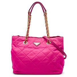 Sac cabas convertible ouvert Prada Pink Impuntu Tessuto Rose Autre