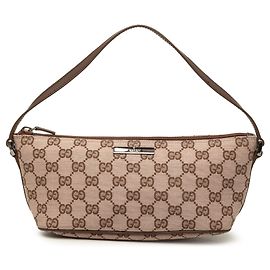 Gucci Beige GG Canvas Boat Beige