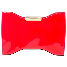 Clutch Alexander McQueen Pink Patent Squeeze It Rosa