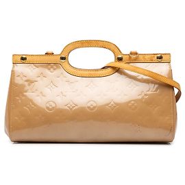 Louis Vuitton Brown Monogram Vernis Roxbury Drive Marrom Castanho claro