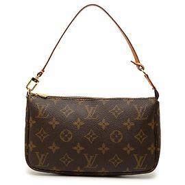 Louis Vuitton Brown Monogram Pochette Accessoires Braun