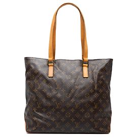 Louis Vuitton Brown Monogram Cabas Mezzo Marrone