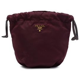 Prada Tessuto Beuteltasche rot Rot Bordeaux