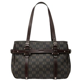 Sac cabas LOEWE en toile enduite Anagram marron Marron Marron foncé