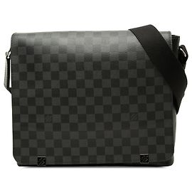 Louis Vuitton Black Damier Graphite District PM Noir