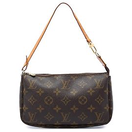 Louis Vuitton Brown Monogram Pochette Accessoires Marrom