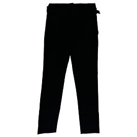 Theory Classic Slim-fit Hose aus schwarzer Viskose Schwarz