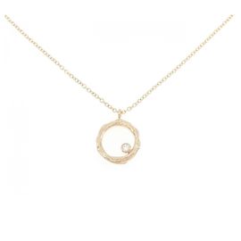 Autre Marque Collier en or jaune 14K et diamants Doré