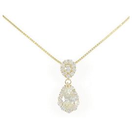 Autre Marque Collier en diamants Au750 Doré