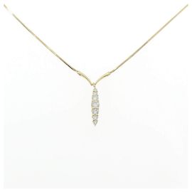 Autre Marque Diamantenhalskette Au750 Golden