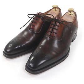 Autre Marque MAGNANNI Leder Derby Schuhe Braun