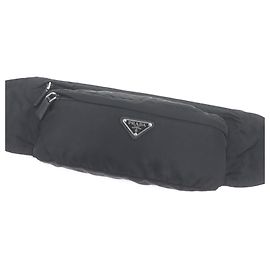 Marsupio Prada con logo Triangle Nero