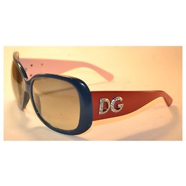 Dolce & Gabbana DG4033 Sunglasses - Blue & Burgundy Blue Dark red
