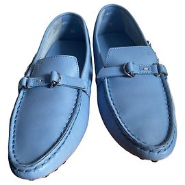 Mocassins Tod's em couro azul Azul