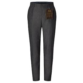 LOUIS VUITTON - Pantalones Louis Vuitton en lona monogramada gris (T44) Gris
