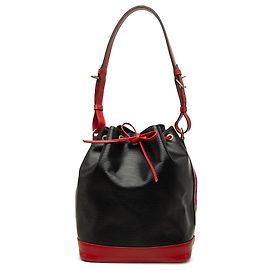 Borsa a secchiello Louis Vuitton Epi Bicolor Noe GM Nera Nero