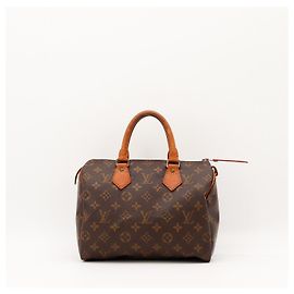 Louis Vuitton Speedy 30 Monogram Canvas Handbag Brown Monogram