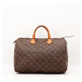 Louis Vuitton Speedy 30 Monogram Canvas Handbag Brown