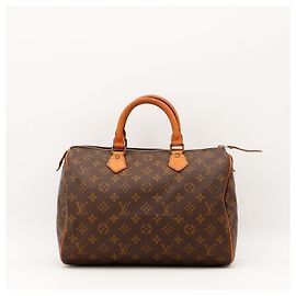 Bolsa de mão Louis Vuitton Speedy 30 Monogram Canvas Brown Marrom Monograma